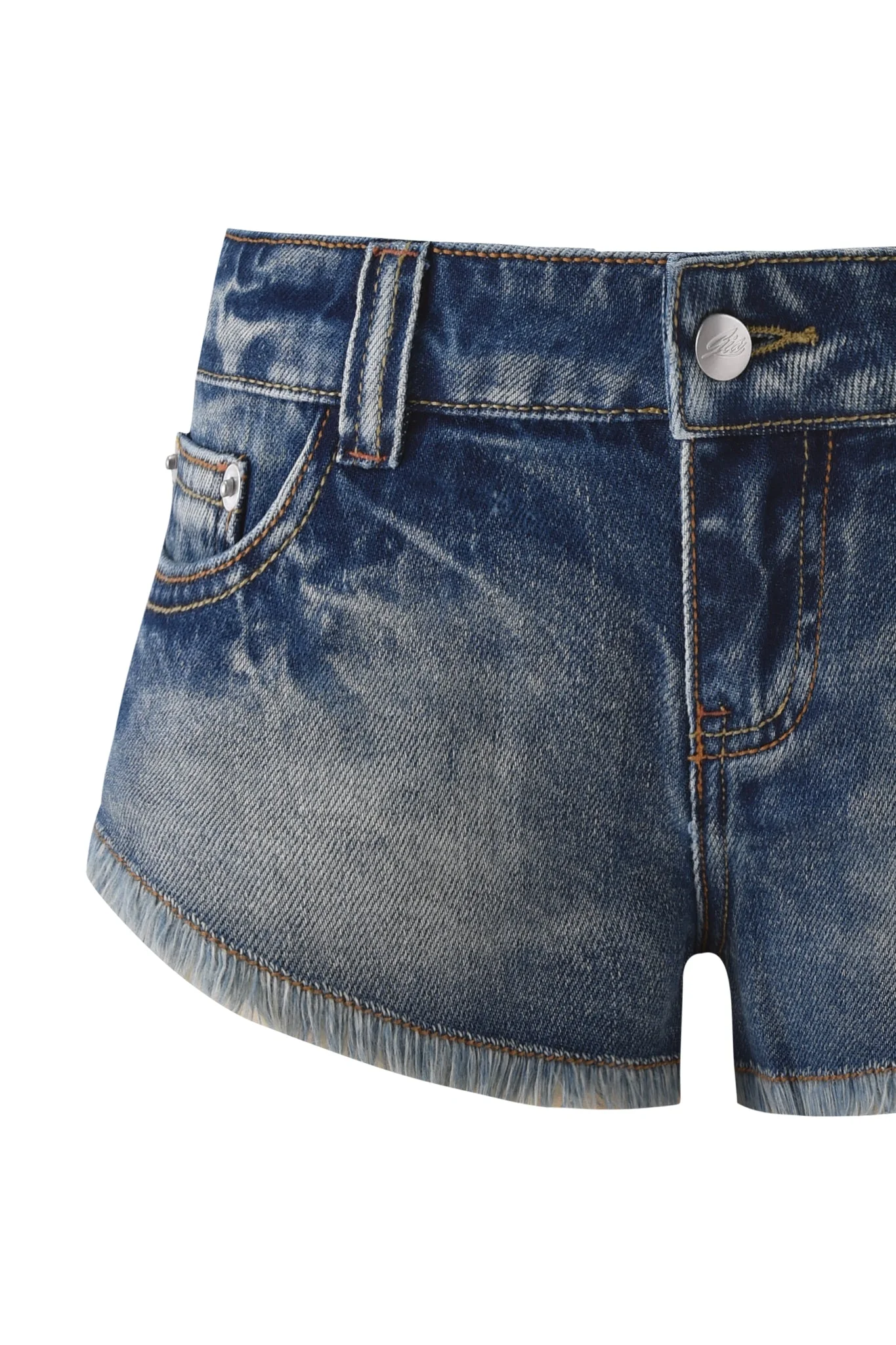 AURA DENIM SHORT - BLUE DENIM - Image 10