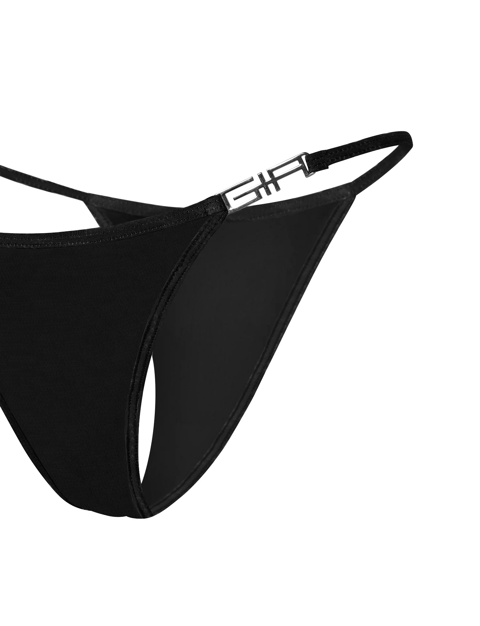 AVA G-STRING BIKINI BOTTOM - SOLID BLACK - Image 9