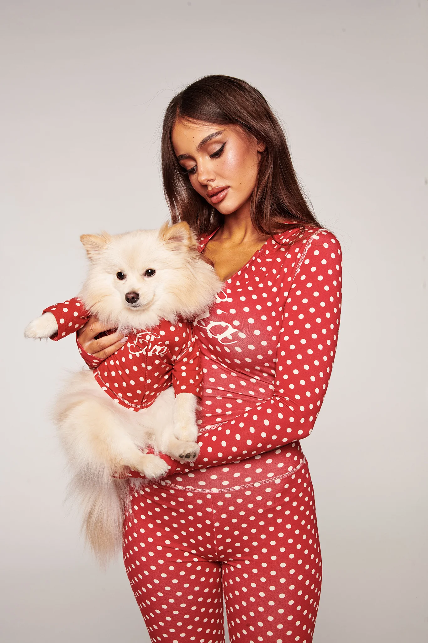 BLARE BEST FRIEND DOG HOODIE - RED POLKA DOT - Image 3