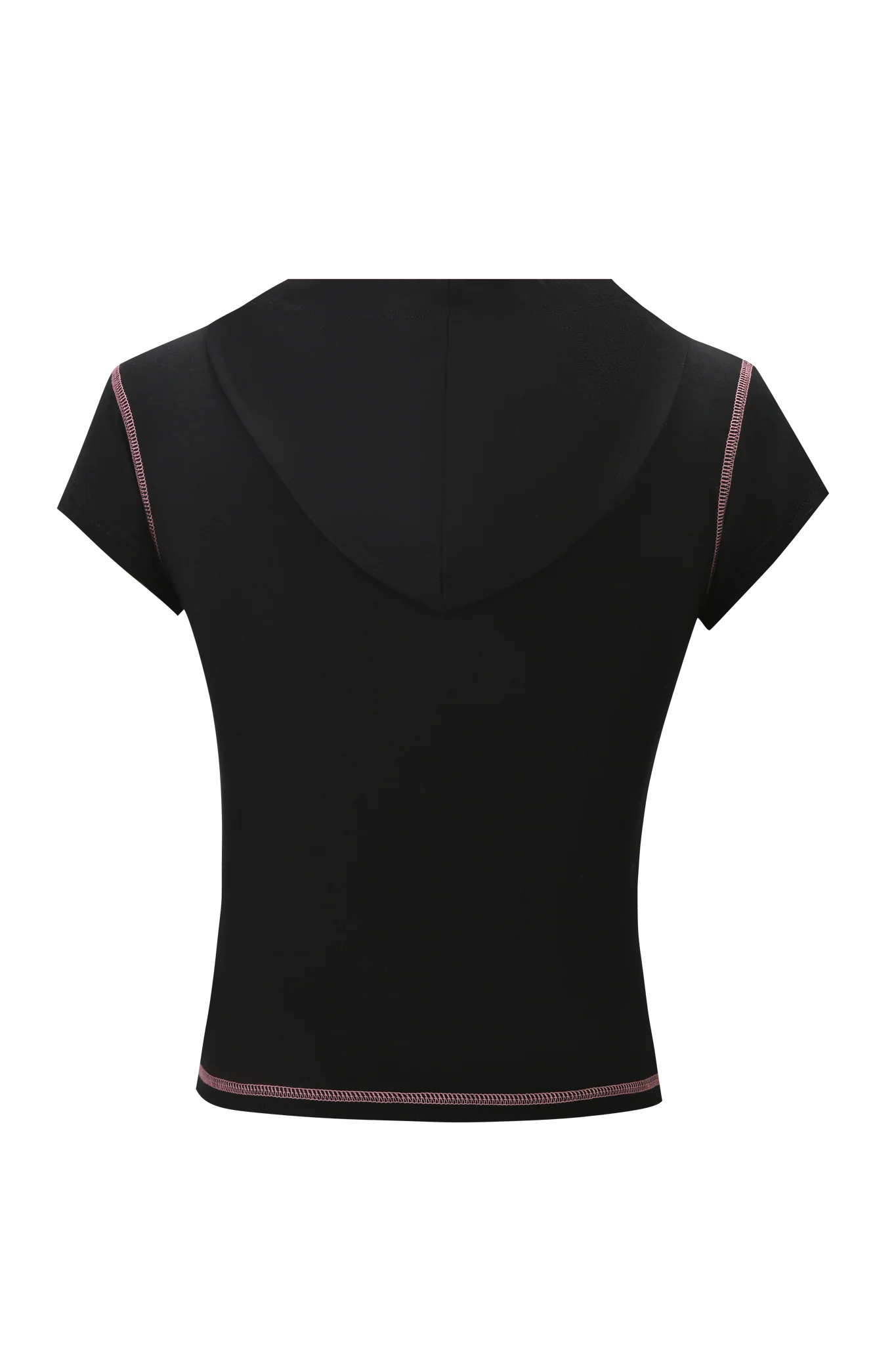 BLARE CAP SLEEVE HOODIE - BLACK - Image 9