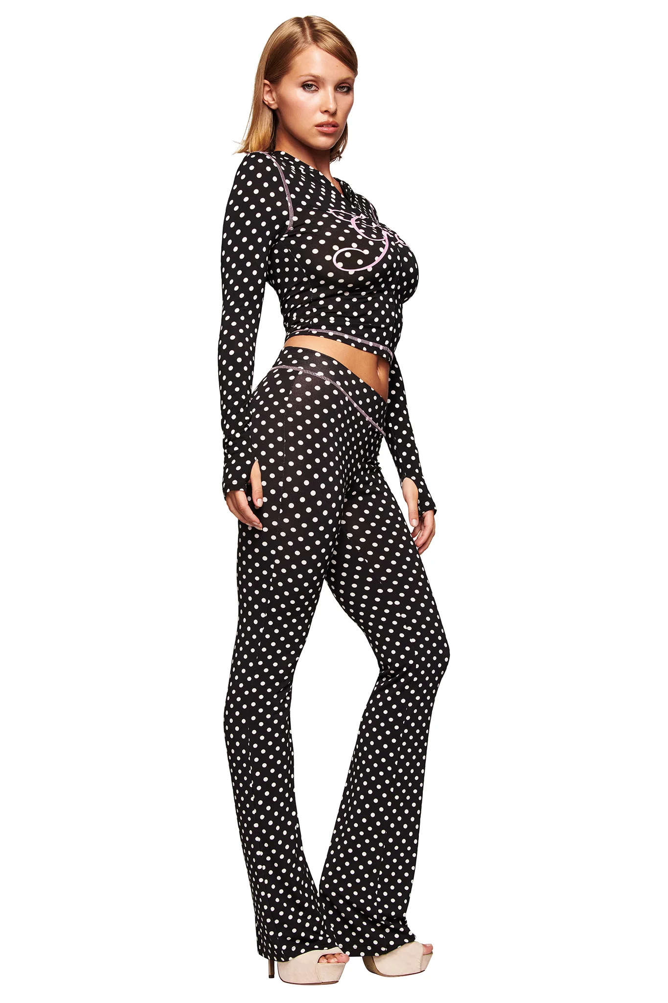 BLARE HOODIE - BLACK POLKA DOT - Image 3