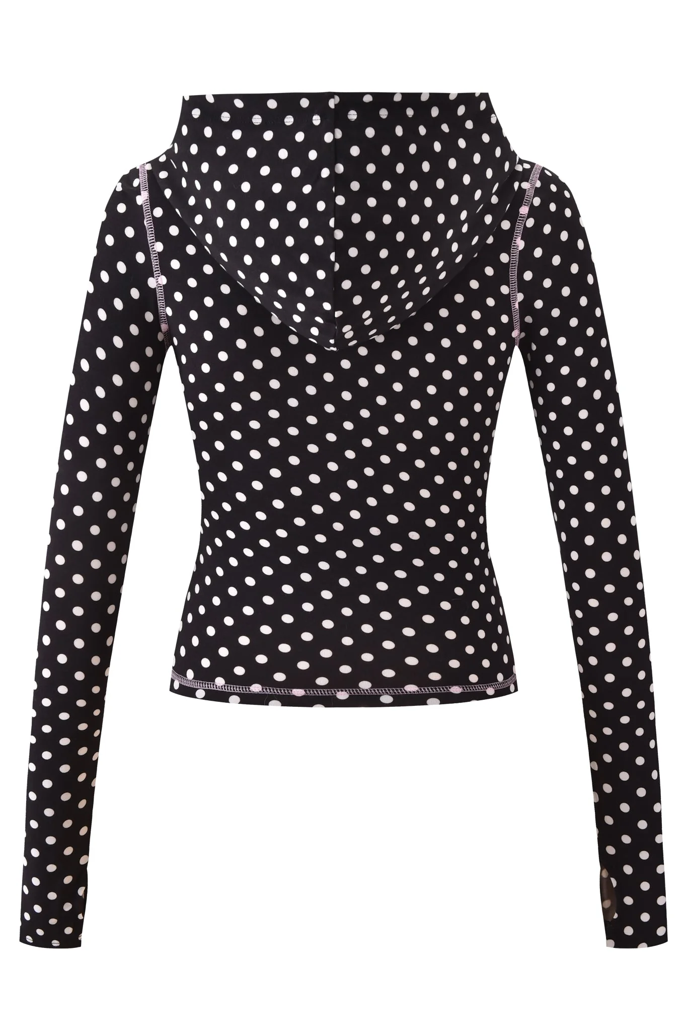 BLARE HOODIE - BLACK POLKA DOT - Image 8
