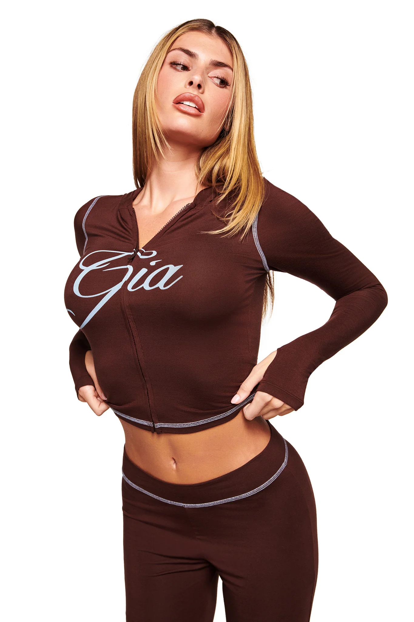 BLARE HOODIE - BROWN - Image 4