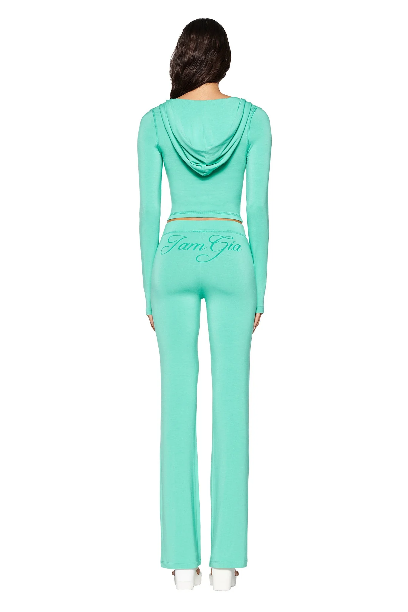BLARE HOODIE - GREEN : TURQUOISE : TEAL - Image 6