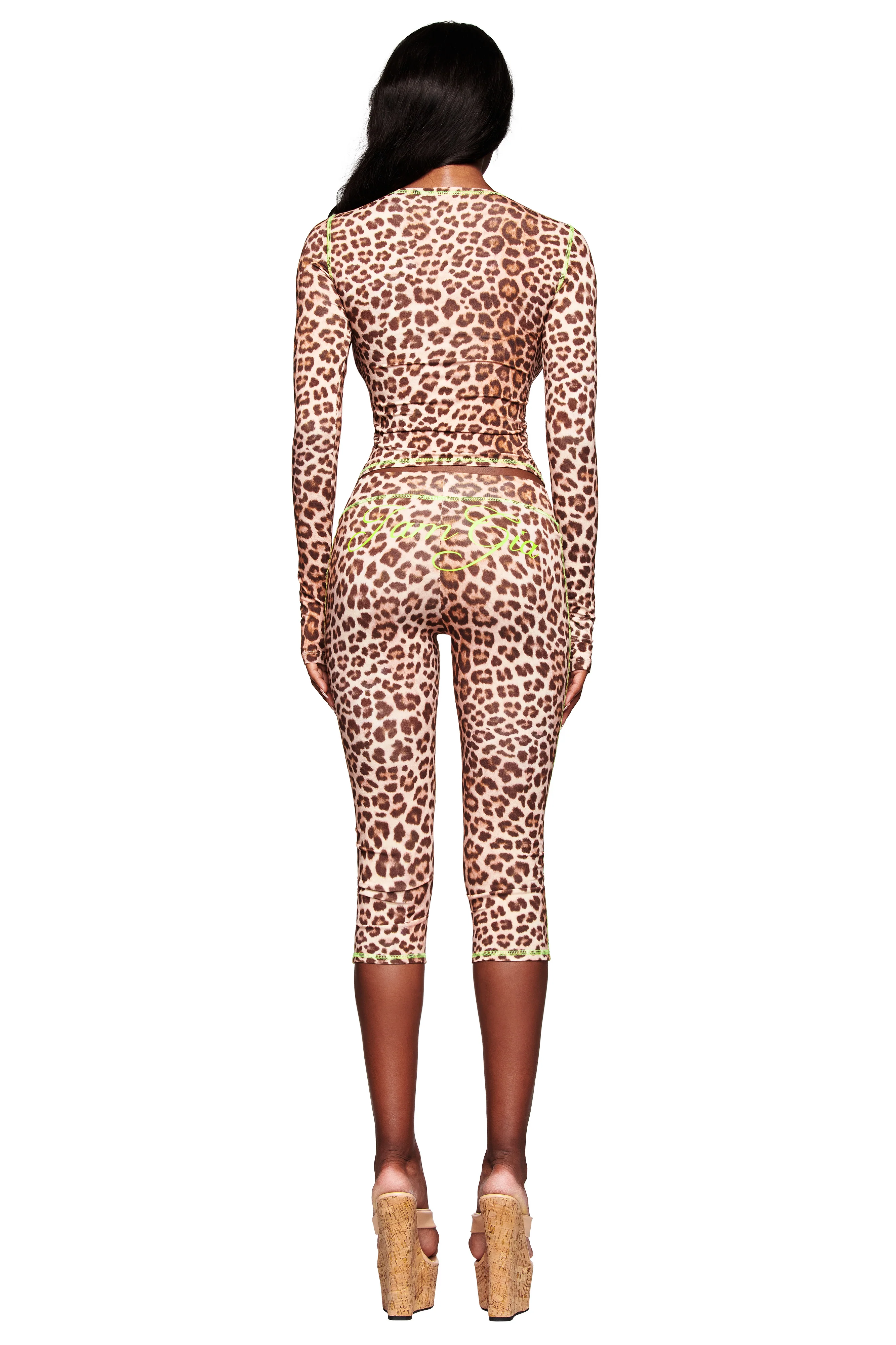 BLARE LONG SLEEVE TOP - LEOPARD - Image 5