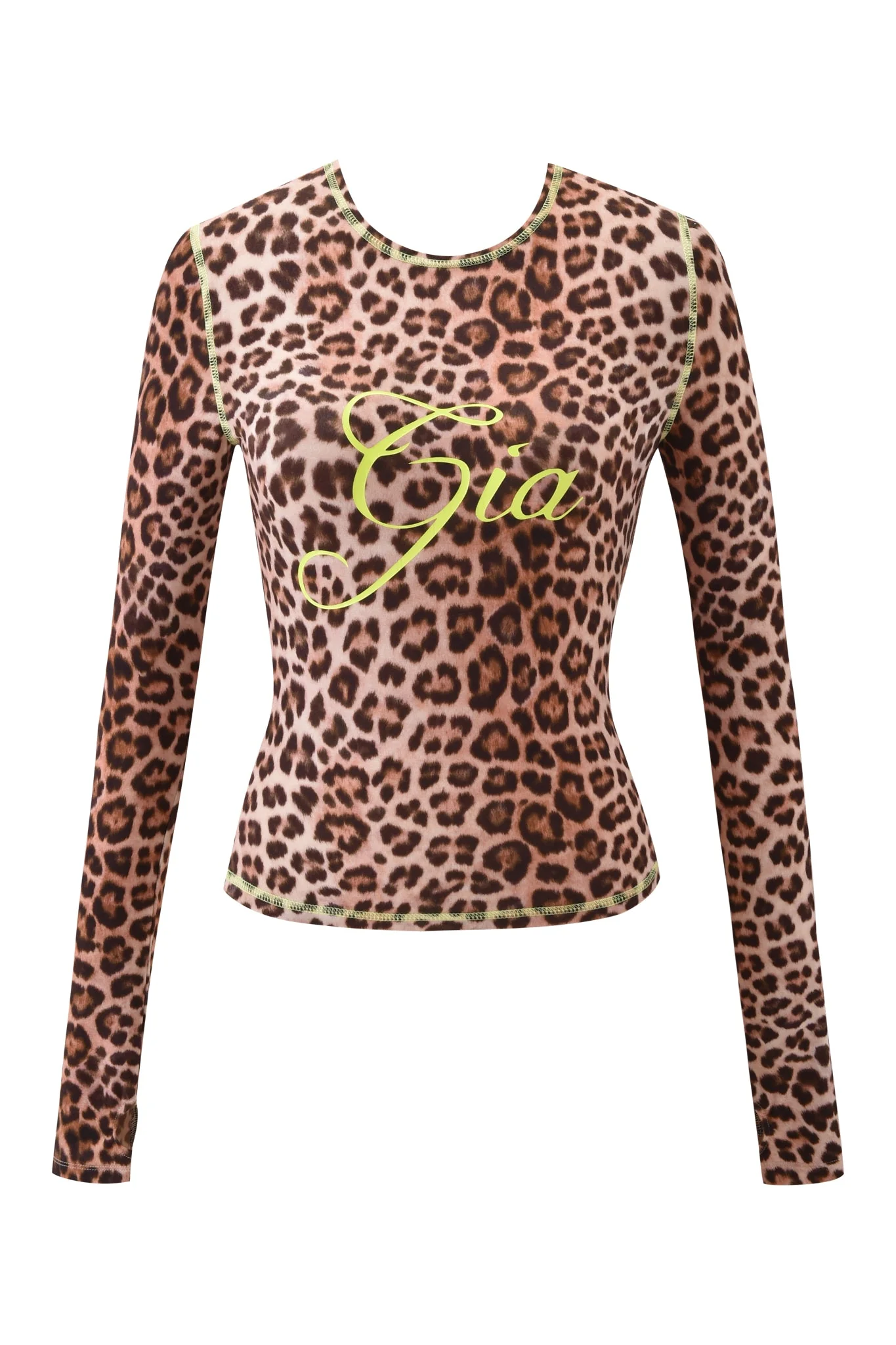 BLARE LONG SLEEVE TOP - LEOPARD - Image 6