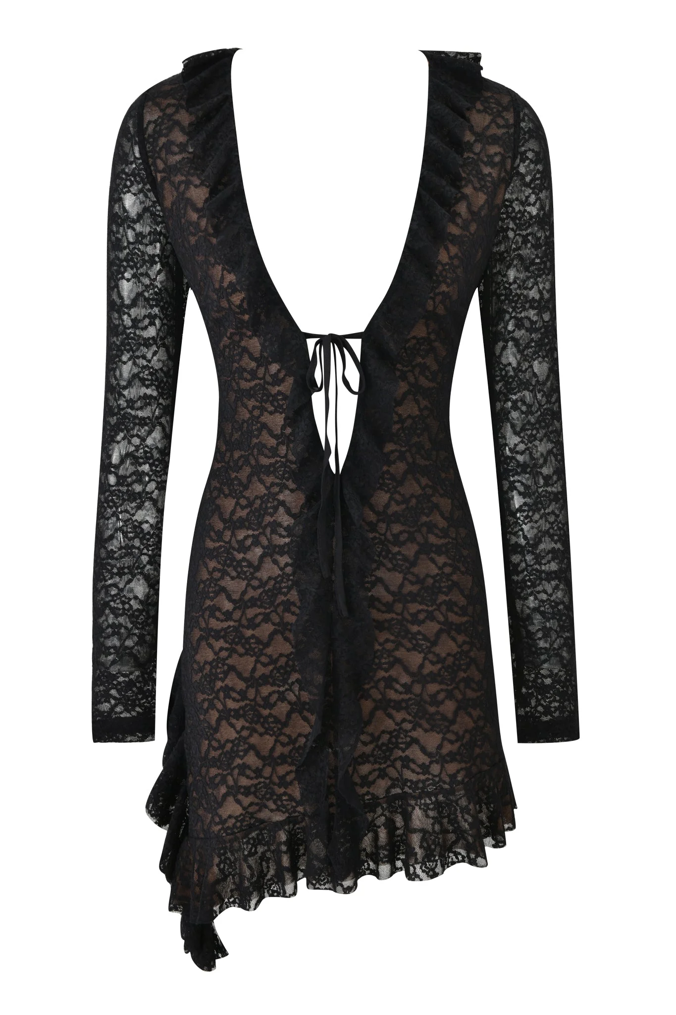 CLARISSE MINI DRESS - BLACK - Image 7