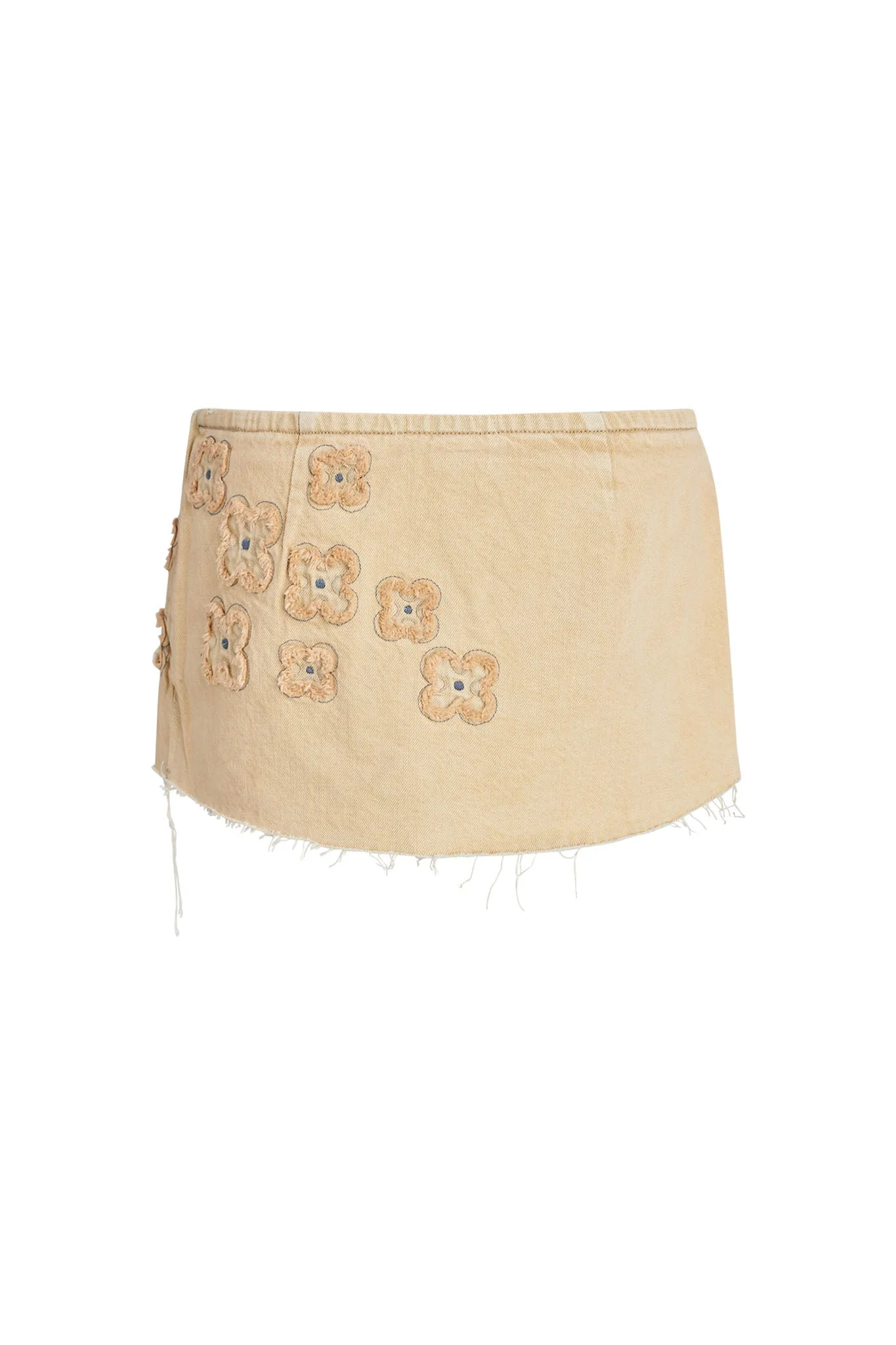 FAUNA MINI SKORT - BEIGE : TAN DENIM - Image 8