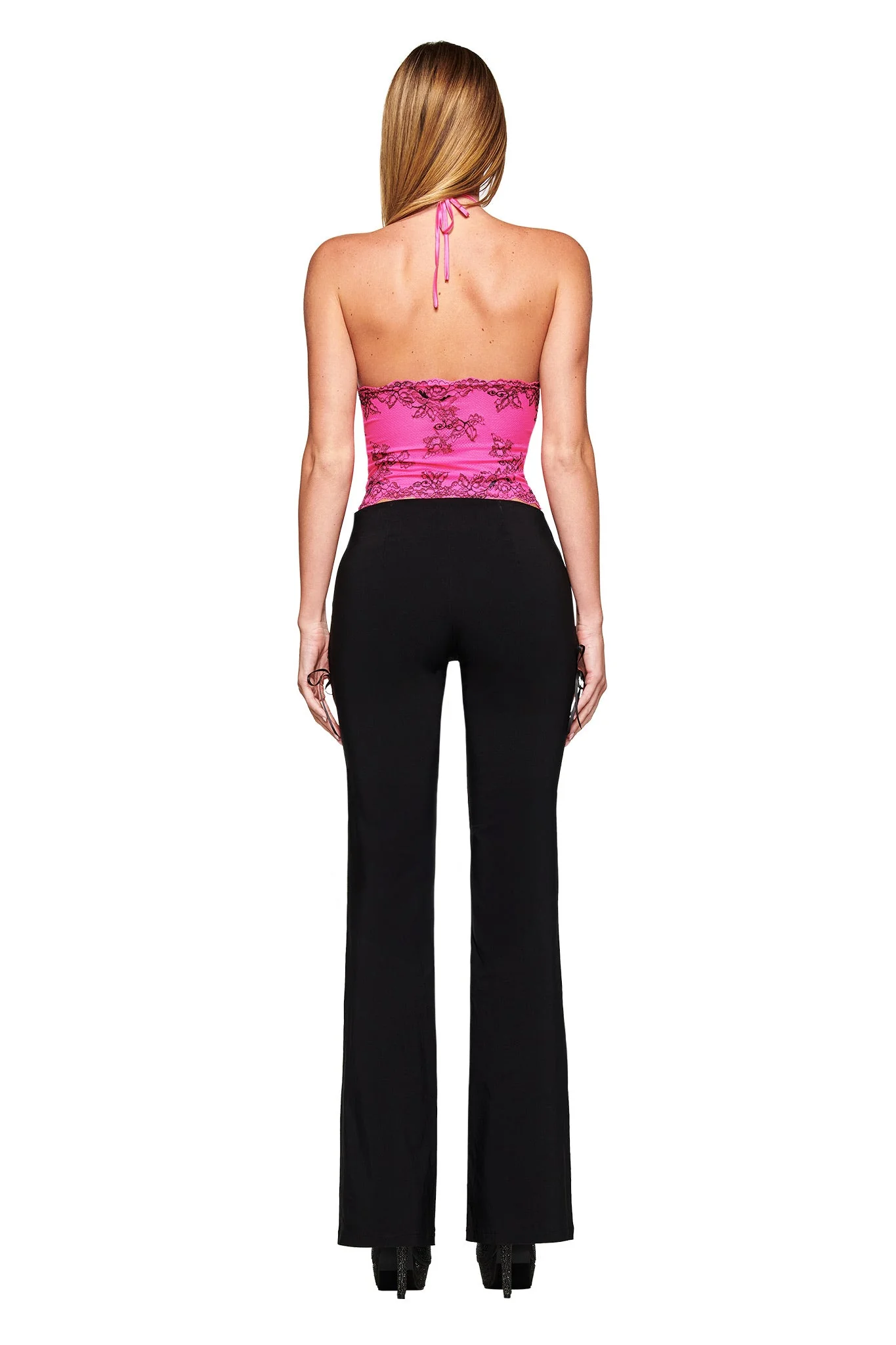 GEM HALTER TOP - HOT PINK - Image 3