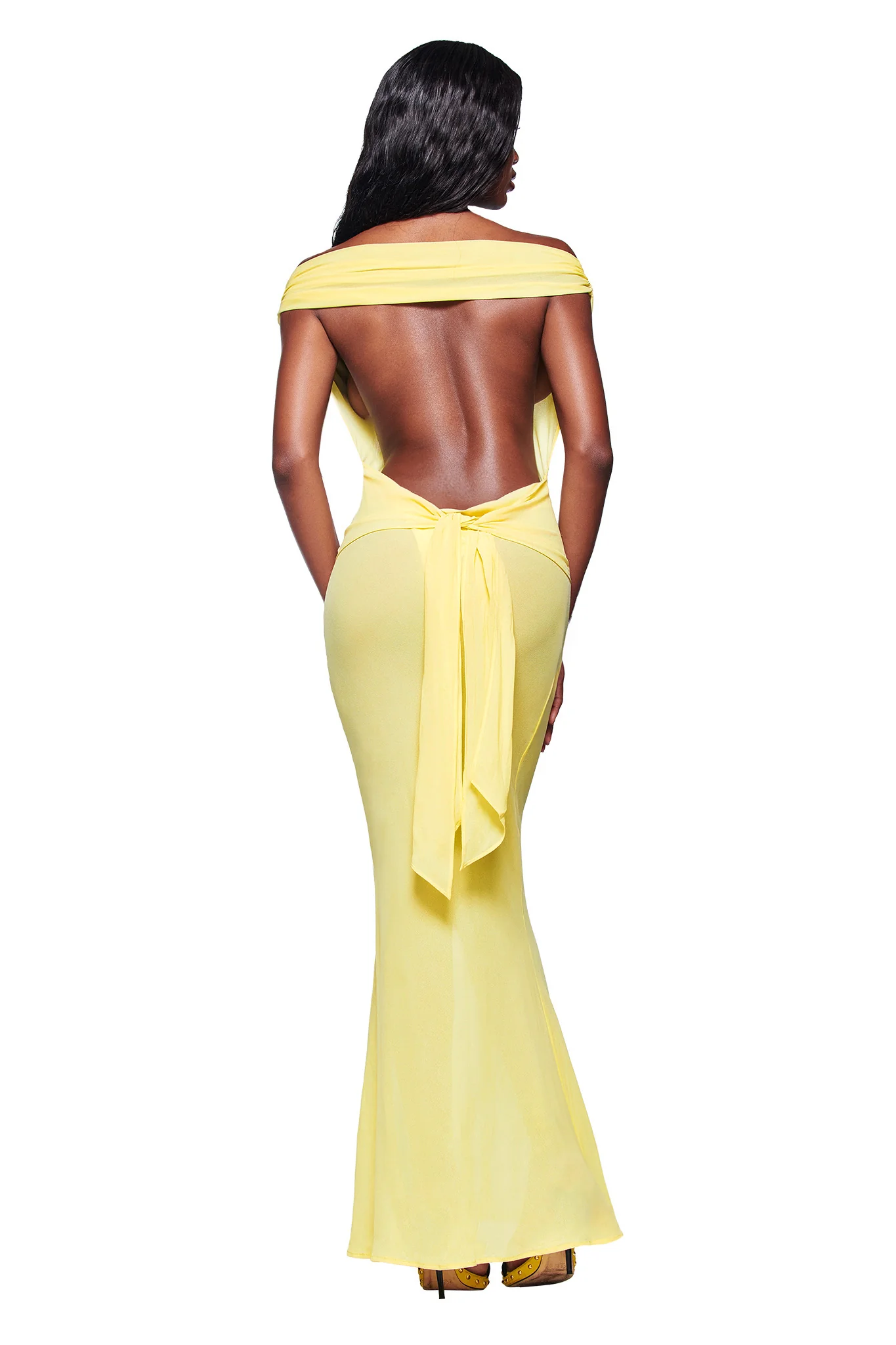 KAHLO MAXI DRESS - YELLOW - Image 3