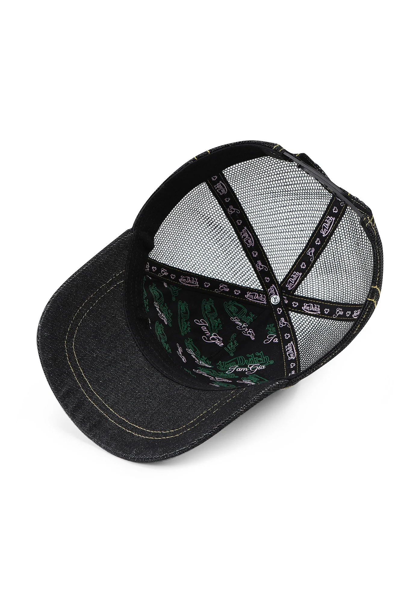I.AM.GIA X VON DUTCH TRUCKER HAT - INDIGO DENIM - Image 10