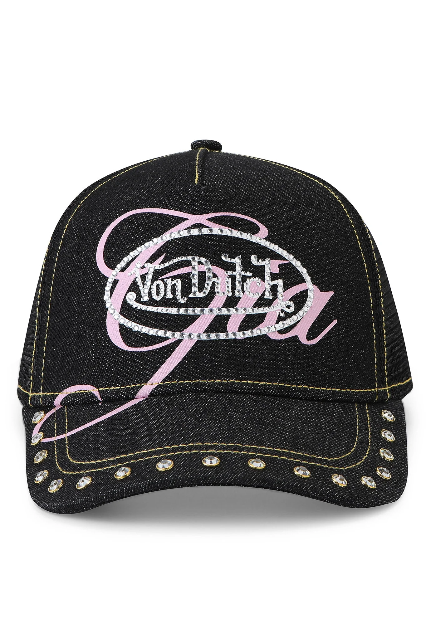 I.AM.GIA X VON DUTCH TRUCKER HAT - INDIGO DENIM - Image 7